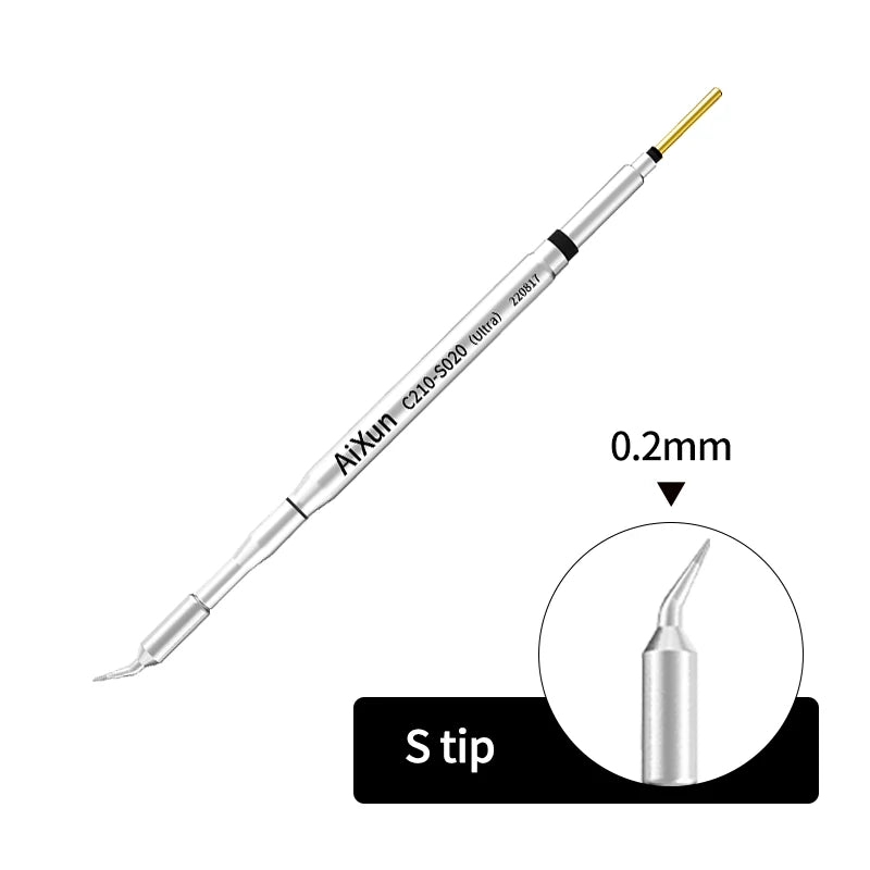 Cargue la imagen en el visor de la galería, AiXun C210 Replacement Soldering Iron Tips – High-Precision Micro Soldering for SMD Rework - Polar Tech Australia
