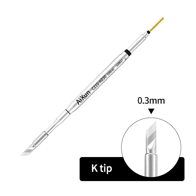 Cargue la imagen en el visor de la galería, AiXun C210 Replacement Soldering Iron Tips – High-Precision Micro Soldering for SMD Rework - Polar Tech Australia
