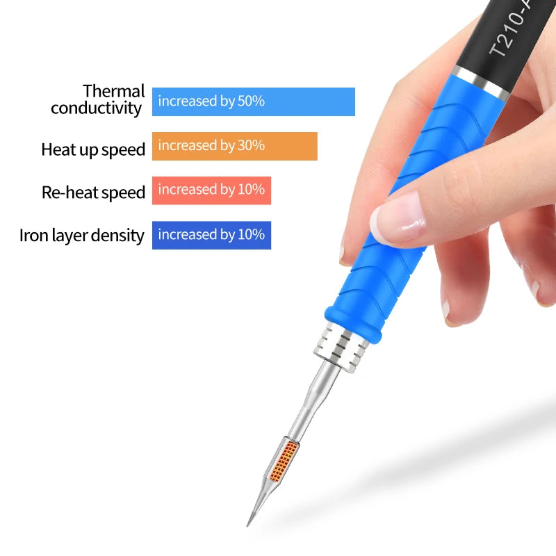 Cargue la imagen en el visor de la galería, AiXun C210 Replacement Soldering Iron Tips – High-Precision Micro Soldering for SMD Rework - Polar Tech Australia
