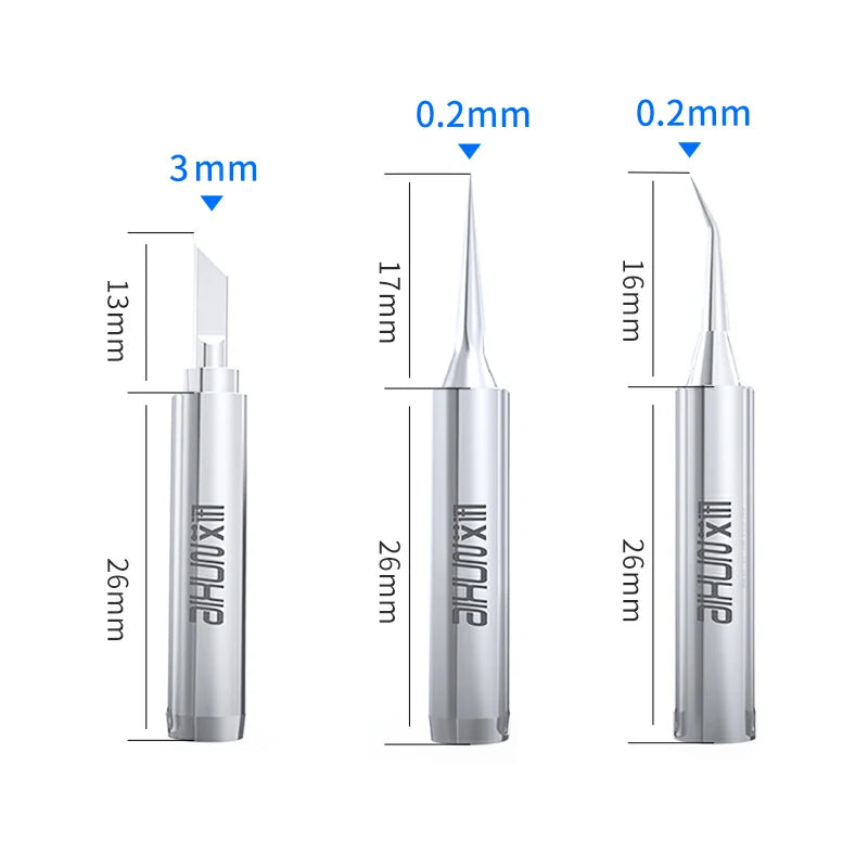 Cargue la imagen en el visor de la galería, AiXun 936 Universal Lead-Free Silver Soldering Iron Tips – 5PCS Set - Polar Tech Australia
