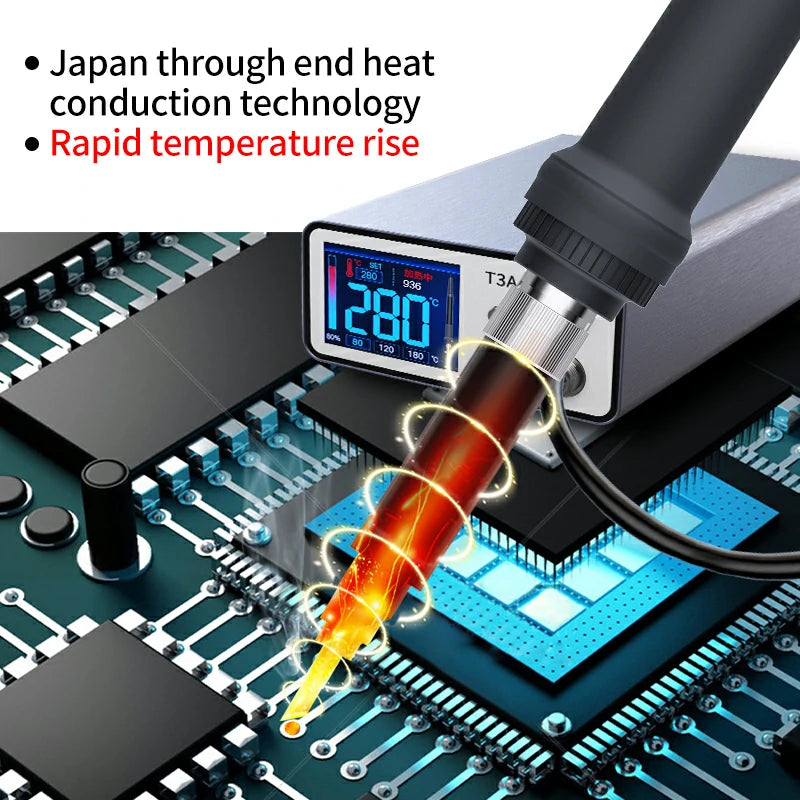Cargue la imagen en el visor de la galería, AiXun 936 High-Level Lead-Free Soldering Iron Tips for T3A Soldering Station - Polar Tech Australia
