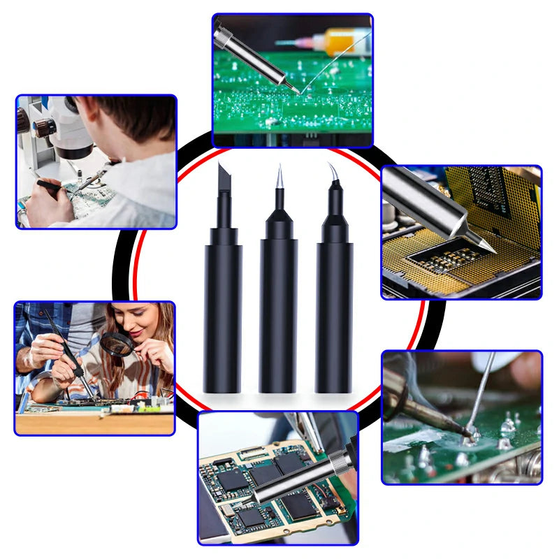 Cargue la imagen en el visor de la galería, AiXun 936 High-Level Lead-Free Soldering Iron Tips for T3A Soldering Station - Polar Tech Australia
