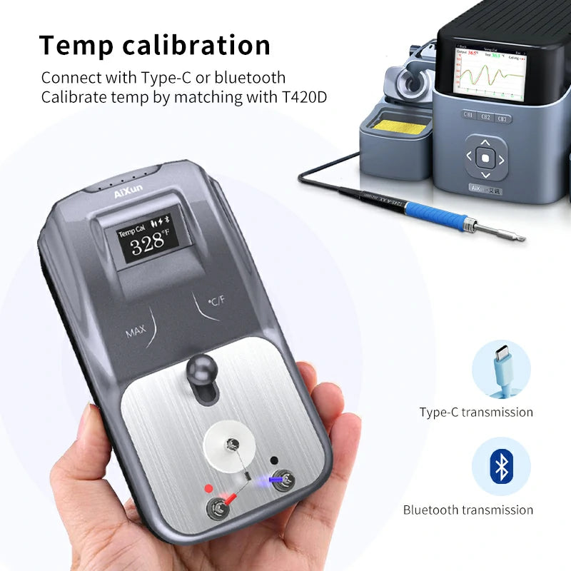 Load image into Gallery viewer, AiXun DT01 OLED Smart Digital Display Thermometer – Precision Temperature Tester for Soldering &amp; Electronics Repair - Polar Tech Australia
