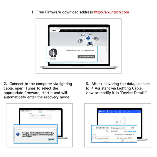 AiXun S-DOCK Apple Watch One-Key Restoring Test Stand – Essential Tool for iWatch Repair - Polar Tech Australia