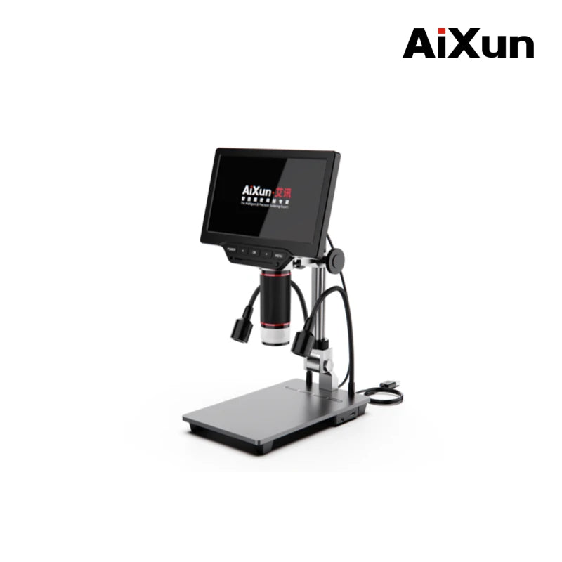 Cargue la imagen en el visor de la galería, AiXun 7-Inch HD Digital Industrial Microscope – Perfect for BGA Rework &amp; Precision Soldering - Polar Tech Australia
