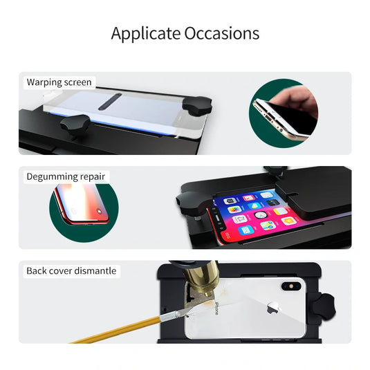 AiXun FT08 Multi-Function Phone Repair Fixture – Professional LED Screen & Back Cover Pressing Tool - Polar Tech Australia