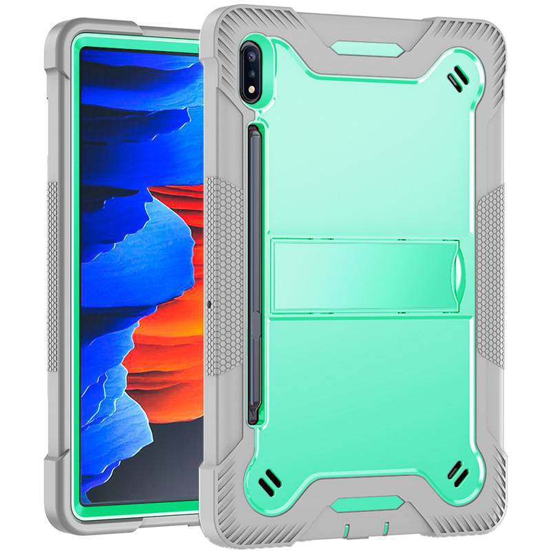Load image into Gallery viewer, Samsung Galaxy Tab S7 Plus/S8 Plus/S7 FE/S9 Plus/S9 FE Plus - Heavy Duty Defender Armor Drop Proof Stand Case - Polar Tech Australia
