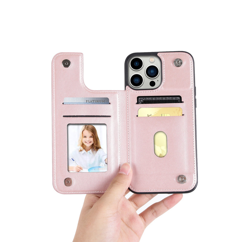 Load image into Gallery viewer, [Built-in Card Slot] Hanman Mika Leather Case For Apple iPhone 12/12 Pro/12 Pro Max/12 Mini/13 Mini
