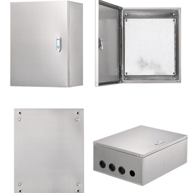 Cargue la imagen en el visor de la galería, 304 Stainless Steel Weatherproof Anti-Rust/ Anti-Corrosion outdoor Electrical Enclosure CCTV/Alarm Security Equipment Lockable Safe Metal Box Wall Mount - Polar Tech Australia
