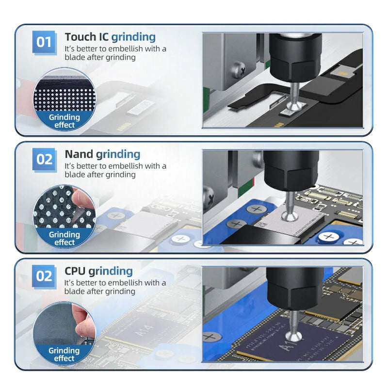 Load image into Gallery viewer, AiXun 2nd Gen Chip Grinding Machine for Touch IC, NAND, and CPU Polishing – Precision and Efficiency - Polar Tech Australia
