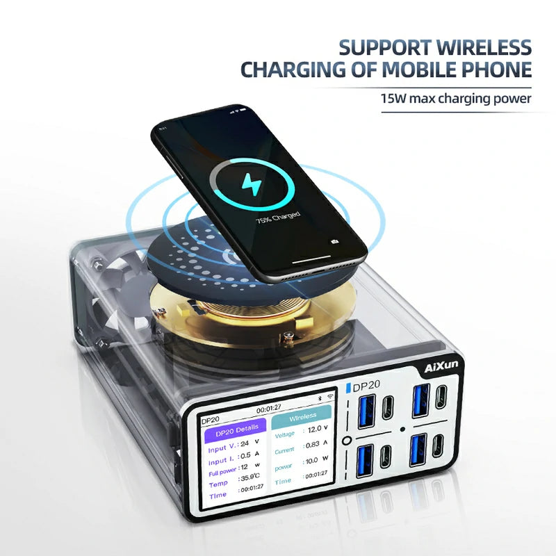 Load image into Gallery viewer, AiXun DP20 Desktop Smart Fast Charger – 200W Multi-Protocol Charging Solution - Polar Tech Australia
