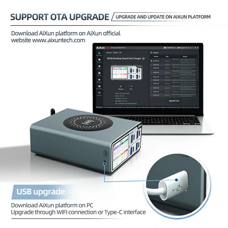 Load image into Gallery viewer, AiXun DP20 Desktop Smart Fast Charger – 200W Multi-Protocol Charging Solution - Polar Tech Australia
