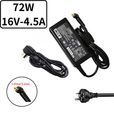 [16V-4.5A/72W][5.5x2.5] Acer Extensa 515 Laptop AC Power Supply Adapter Charger - Polar Tech Australia