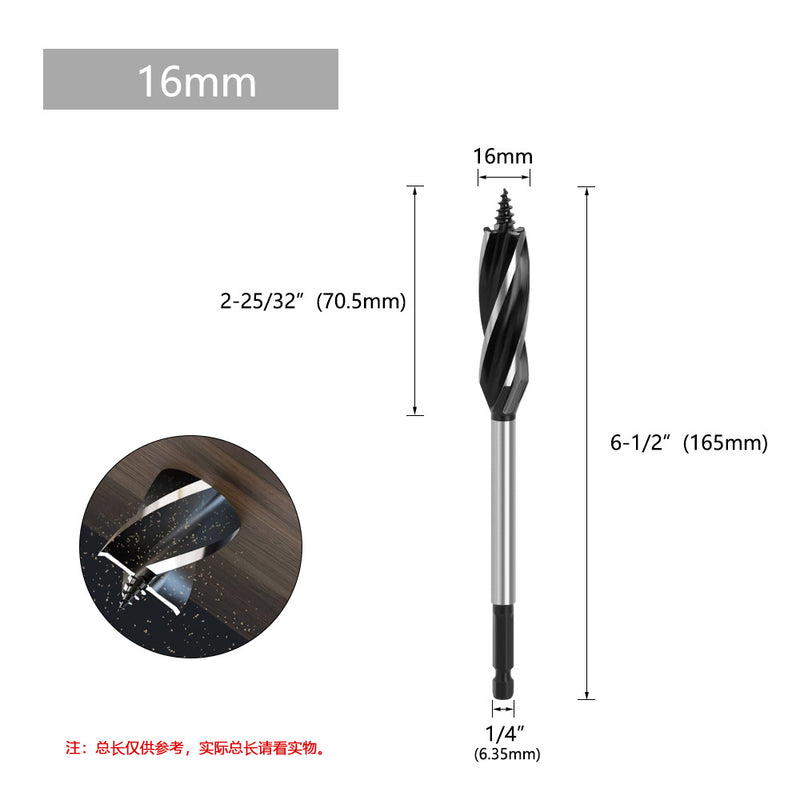 Chargez l&#39;image dans la visionneuse de la galerie, Woodworking Twist Drill Bit Auger Drill Garden Auger Square Hole Drill Bit (8 - 35mm)
