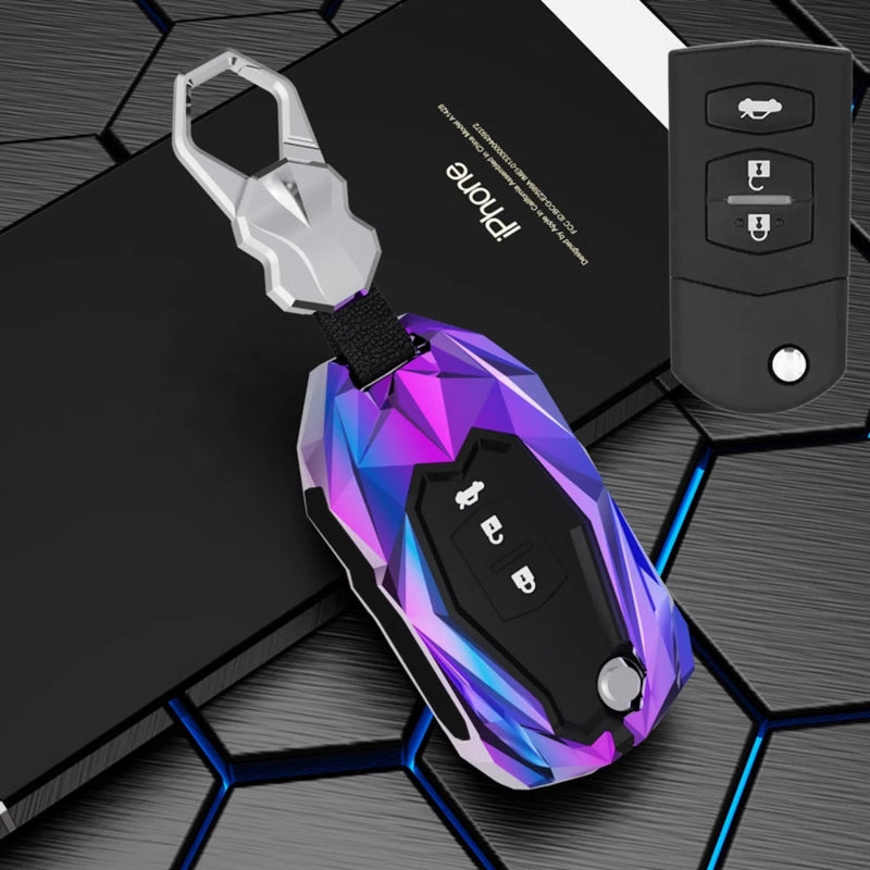 Load image into Gallery viewer, Mazda Zinc Alloy Car Key Fob Cover Case Remote For Mazda 2, 3, 5, 6, CX-3, CX-5, CX-7, CX-9
