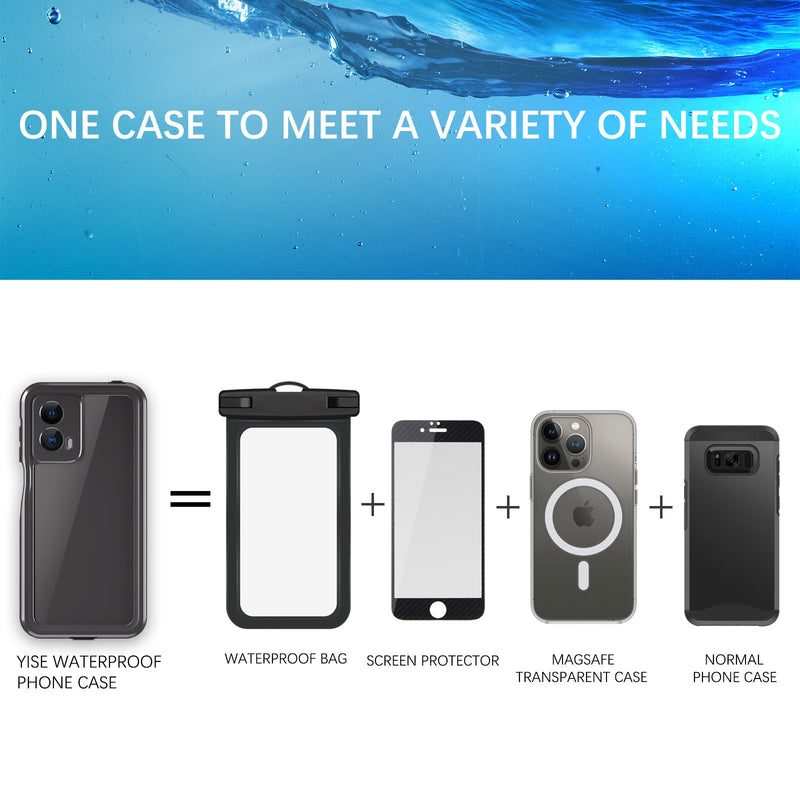 Cargue la imagen en el visor de la galería, [A-Series] Motorola Moto G 5G (2024) - Redpepper Full Covered Waterproof Heavy Duty Tough Armor Case - Polar Tech Australia
