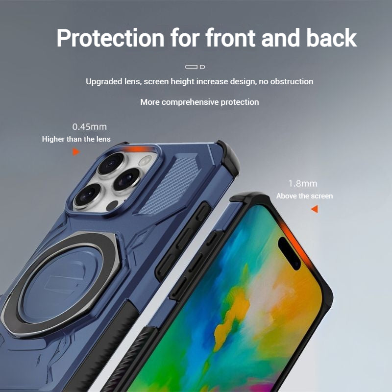 Chargez l&#39;image dans la visionneuse de la galerie, [Magsafe Compatible][Built-in Stand] Apple iPhone 17/Air/Pro/Max - Shield Shockproof Rugged Heavy Duty Case - i-Station Mobile Phone &amp; Electronic Device Repair and Accessories
