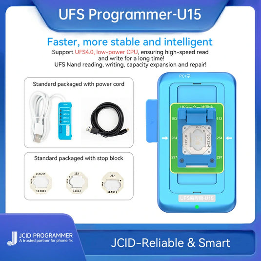 [JC U15] JCID UFS Programmer For Android BGA 153/254/297 Nand Reading And Writing - Polar Tech Australia