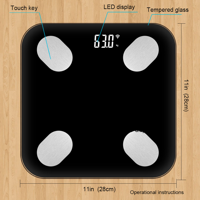 Chargez l&#39;image dans la visionneuse de la galerie, [TUYA Smart Home] Tuya Multiple Detection Functions Smart Life Wifi BMI Scale - Polar Tech Australia
