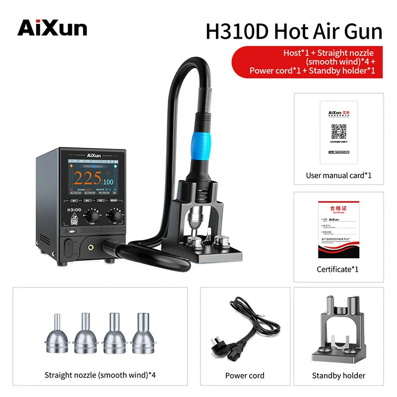 Cargue la imagen en el visor de la galería, AiXun H310D Smart Hot Air Rework Station for BGA Repair - Polar Tech Australia
