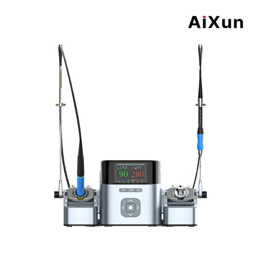[AiXun T420D] Dual Channel Smart Soldering Station – 200W - Polar Tech Australia
