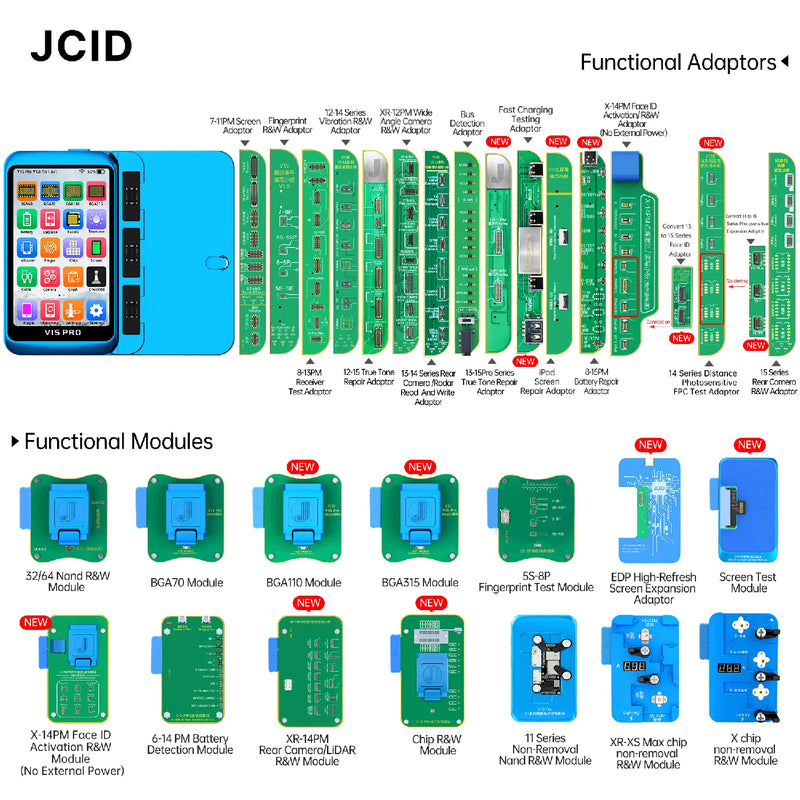 Load image into Gallery viewer, [V1S Pro] JCID Programmer Nand Read and Write Purple Screen Repair for iPhone 6-14PM- JCID - Polar Tech Australia
