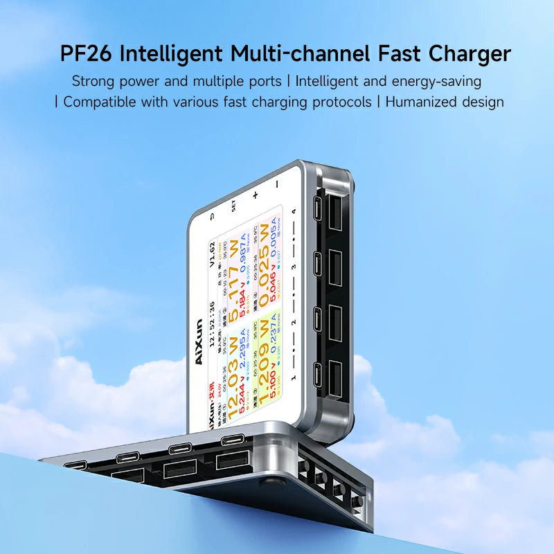 Cargue la imagen en el visor de la galería, [AiXun PF26] Intelligent Multi-Channel Fast Charger - Polar Tech Australia
