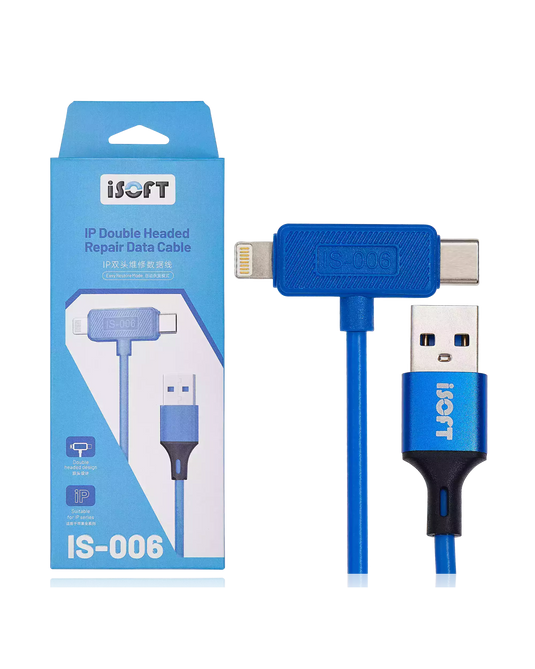 [IS-006] ISOFT Dual Interface Type-C Apple Engineering Cable Automatic DFU Repair Data Cable For iPhone - Polar Tech Australia