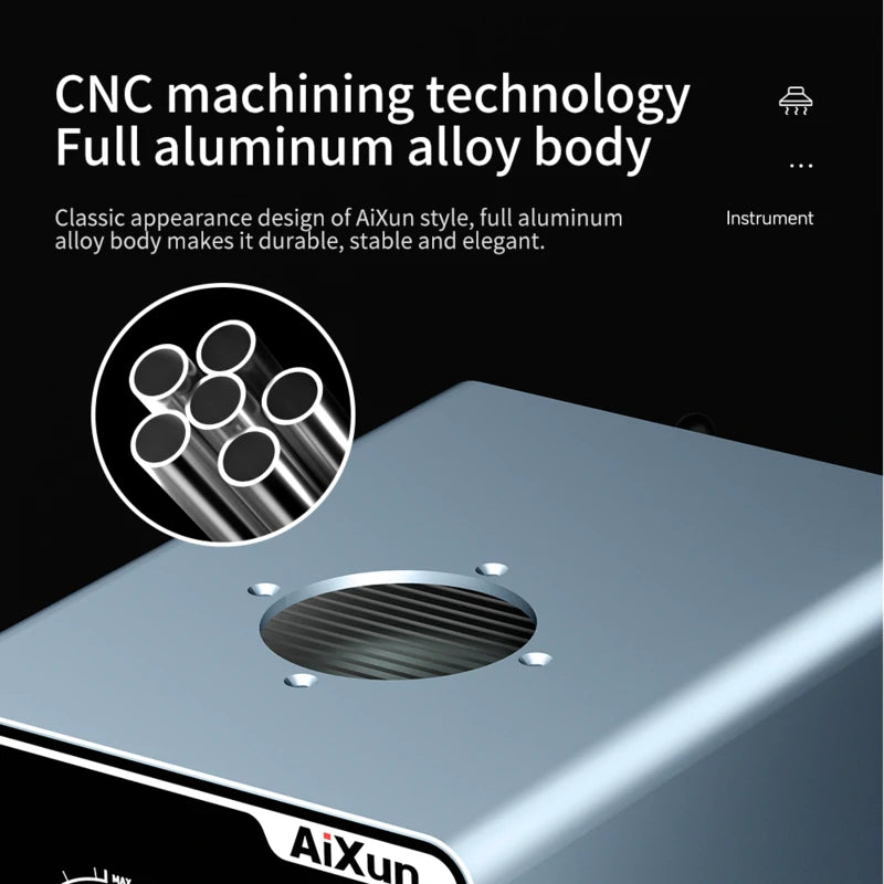 Load image into Gallery viewer, [AiXun ES02] Desktop Fume Extractor – Soldering Smoke Absorber with LED Light - Polar Tech Australia
