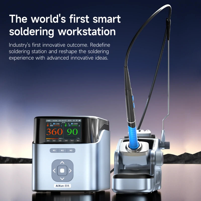 Cargue la imagen en el visor de la galería, [AiXun T400] Smart Soldering Workstation – 320W Soldering Iron Kit - Polar Tech Australia
