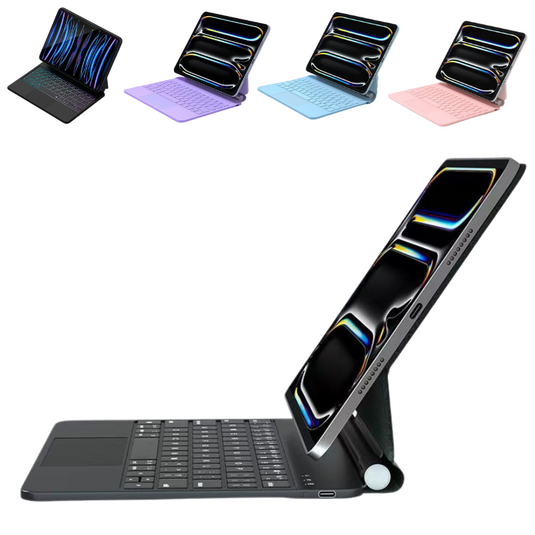 [With Touchpad][Magic Keybord] Apple iPad Pro 13-inch 7th Gen (2024) Smart Multi-Touch Trackpad Magnetic Wireless Keyboard Case With RGB Backlit - Polar Tech Australia