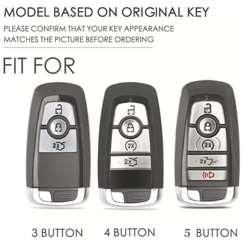Load image into Gallery viewer, Ford Handcrafted Genuine Leather Folding Car Key Fob Protective Case Cover For Raptor F-150, Focus, Escort, Mondeo, Edge, Explorer, Mustang
