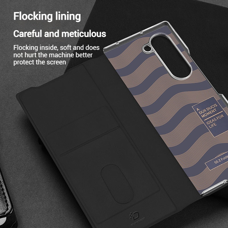 Cargue la imagen en el visor de la galería, Samsung Galaxy Z Fold7 - Minimalist Luxury Flip Wallet Shockproof Case - Polar Tech Australia
