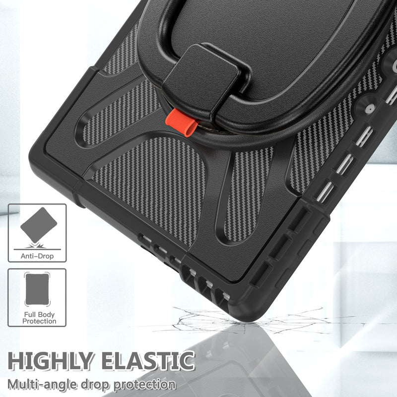 Cargue la imagen en el visor de la galería, Microsoft Surface Pro 9 &amp; 10 &amp; 11 - 360 Degree Rotate Shockproof Heavy Duty Tough Stand Case Cover With Pen Holder - Polar Tech Australia
