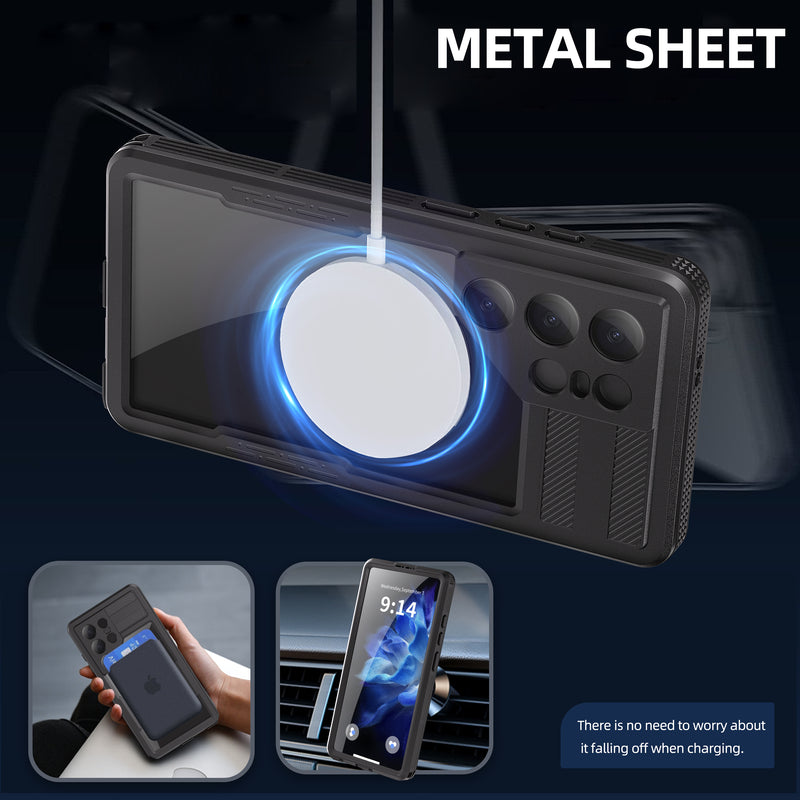 Load image into Gallery viewer, [Magsafe Compatible] [Mars Series] Samsung Galaxy S25/Plus/Ultra - Shellbox Full Covered Waterproof Heavy Duty Tough Armor Case - Polar Tech Australia
