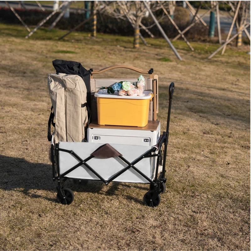 Chargez l&#39;image dans la visionneuse de la galerie, Extender Folding Cart Outdoor Extra Long Utility Large Capacity Wagon Cart Camping Picnic Trolley Beach Collapse Folding Cart - Polar Tech Australia
