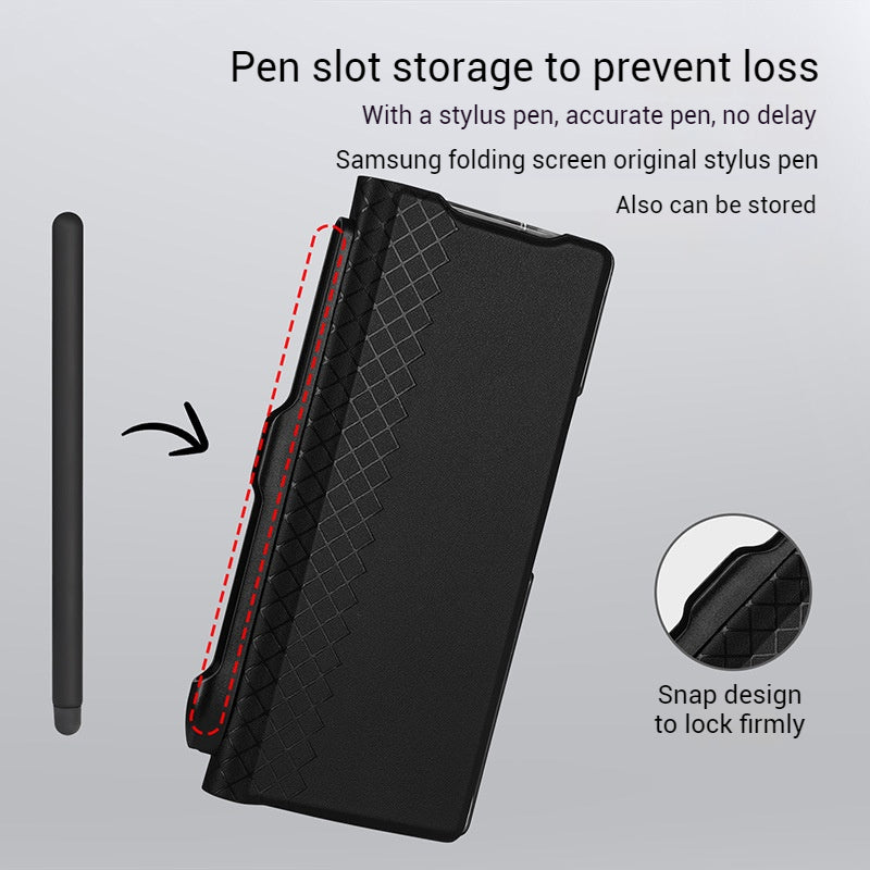 Cargue la imagen en el visor de la galería, Samsung Galaxy Z Fold7 - Minimalist Luxury Flip Wallet Shockproof Case - Polar Tech Australia
