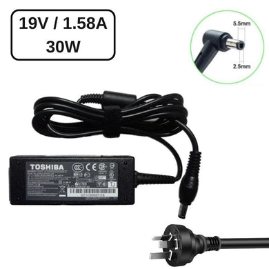 [30W/19V-1.58A][5.5*2.5] Toshiba NB200-002 AC Power Adapter Laptop Wall Charger (AU Plug) - Polar Tech Australia