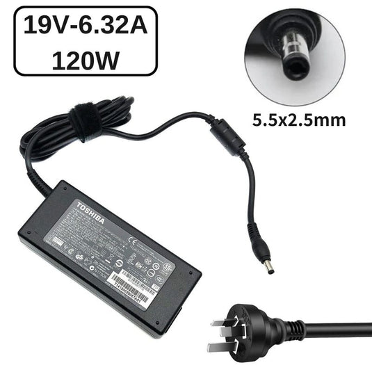 [120W/19V-6.32A][5.5x2.5] Toshiba Satellite M505-S4947 PA3717U-1ACA AC Power Adapter Laptop Wall Charger (AU Plug) - Polar Tech Australia