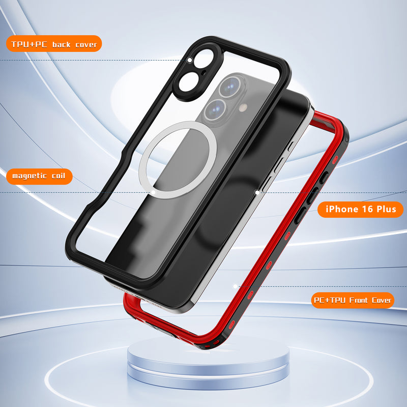Cargue la imagen en el visor de la galería, [MagSafe Compatible][DUP Series] Apple iPhone 16 / 16 Plus / 16 Pro / 16 Pro Max Redpepper IP68 Waterproof Heavy Duty Tough Armor Case - Polar Tech Australia

