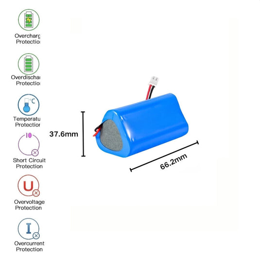 [PH2.0-JST Connector][18650] Universal 3000mAh 12V Rechargeable Li-Ion Lithium Polymer Battery - Polar Tech Australia