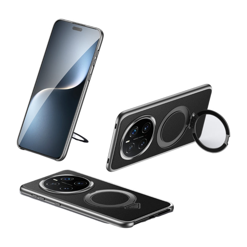Load image into Gallery viewer, Honor Magic7 (PTP-AN00) - Top Grain Leather MagSafe Magnetic Holder Phone Case
