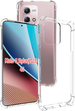 Motorola Moto G Stylus 2023 - AirPillow Cushion Transparent Soft Clear TPU Four Corners Protective Case - Polar Tech Australia