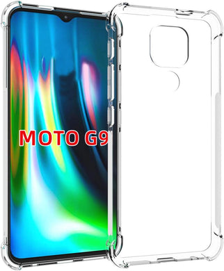 Motorola Moto G9/Moto G9 Play/Moto E7 Plus - AirPillow Cushion Transparent Soft Clear TPU Four Corners Protective Case - Polar Tech Australia