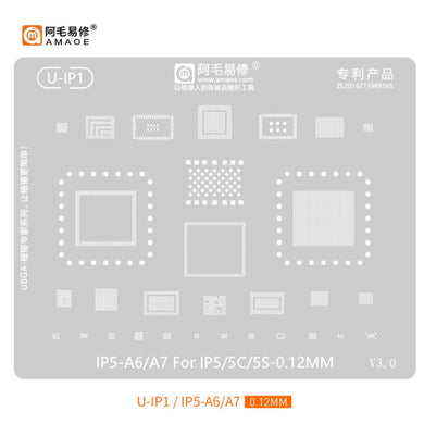 [Amaoe] [Stencil] BGA Reballing Solder Paste Stencil For iPhone CPU Universal Soldering Mesh - Polar Tech Australia