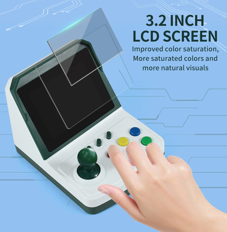 Load image into Gallery viewer, POWKIDDY A6 Plus Retro Handheld Game Console with 100+ Classic Games Portable Game Player with 3D Rocker 2 Wired Gamepads Support TV Connection - Polar Tech Australia
