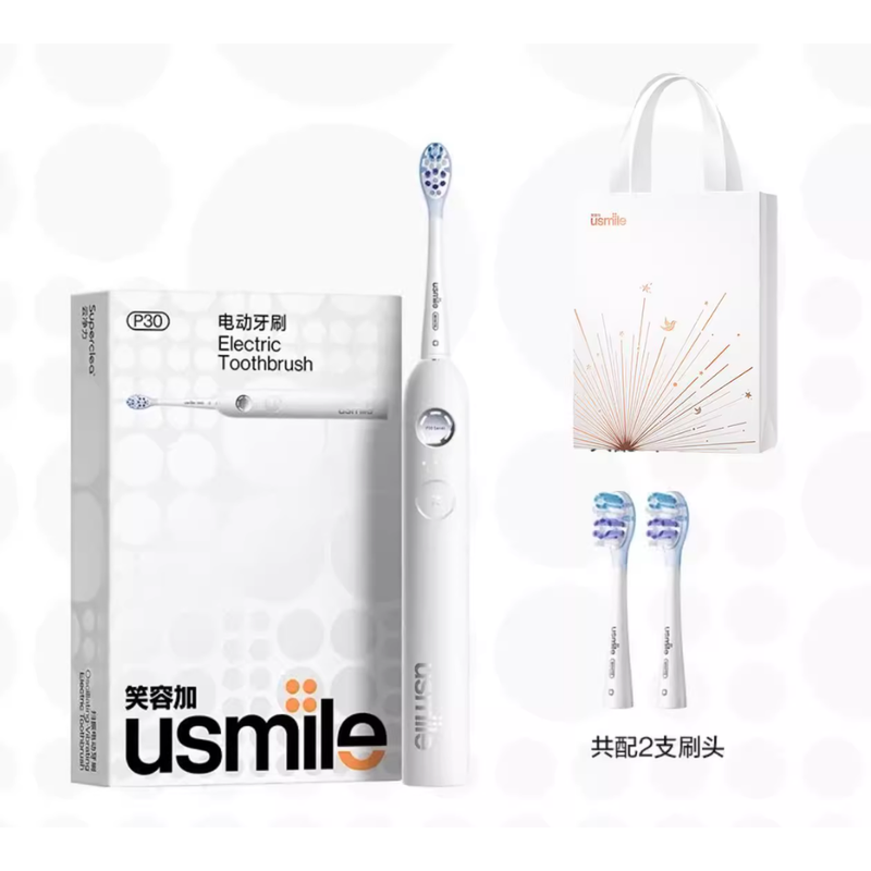 Chargez l&#39;image dans la visionneuse de la galerie, [Christmas Gift][Usmile P30] IPX8 Patented Shock Absorption Newest Release - Rechargeable Sonic Electric Toothbrush
