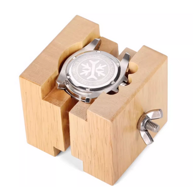 Watch Repair Tool - Dial Holder, Wooden Stand for Disassembling Watch Dials and Back Covers, Case Opening Tool - Polar Tech Australia