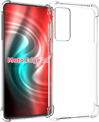 Motorola Moto Edge 20 - AirPillow Cushion Transparent Soft Clear TPU Four Corners Protective Case - Polar Tech Australia