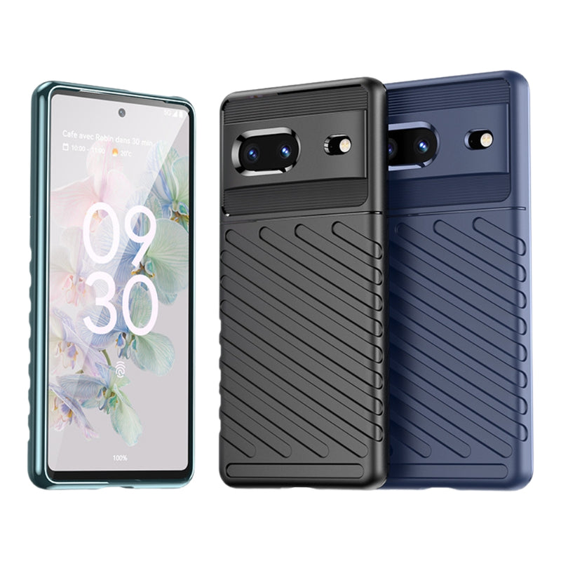 Load image into Gallery viewer, Google Pixel 7A - Thunder Series Twill Texture Thickened Anti-fall Protection TPU Case - Polar Tech Australia
